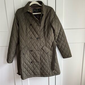 Barbour Riversdale Quilted Jacket - Olive - US 10